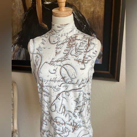 Escada Tops - Escada Mock Neck Top Size 42/M